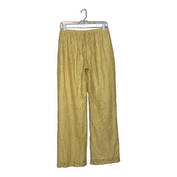 Outfit JPR yellow floral eyelet lined pull on pants size M - Picture 8 of 9